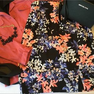 Talbots Flower Bouquet Pencil Skirt, BNWT